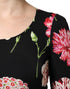 Dolce & Gabbana Black Floral Long Sleeve Women Blouse Top